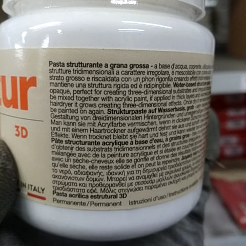 Pasta Strutturale Per Strutture 3D In Rilievo Su Diverse