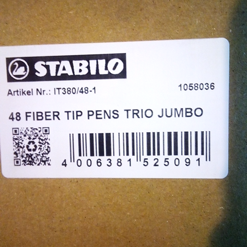 STABILO Trio A-Z - Pennarello a Punta Fine e Fusto Triangolare