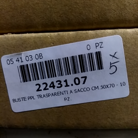 Buste Trasparenti A Sacco 10 FAVORIT 100460114