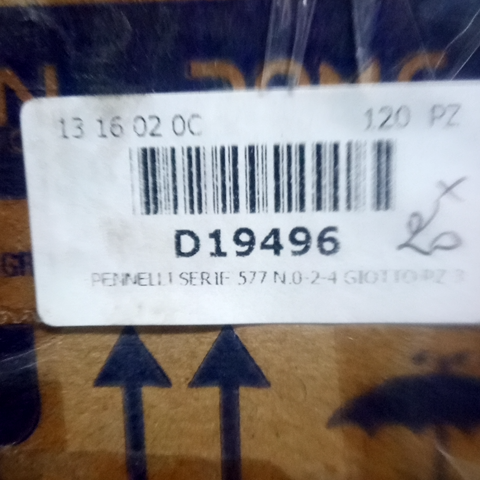 Pennelli Giotto Art 577 - Set 3 Pennelli Piatto N° 0/2/4 Per Pittura - Foto 2