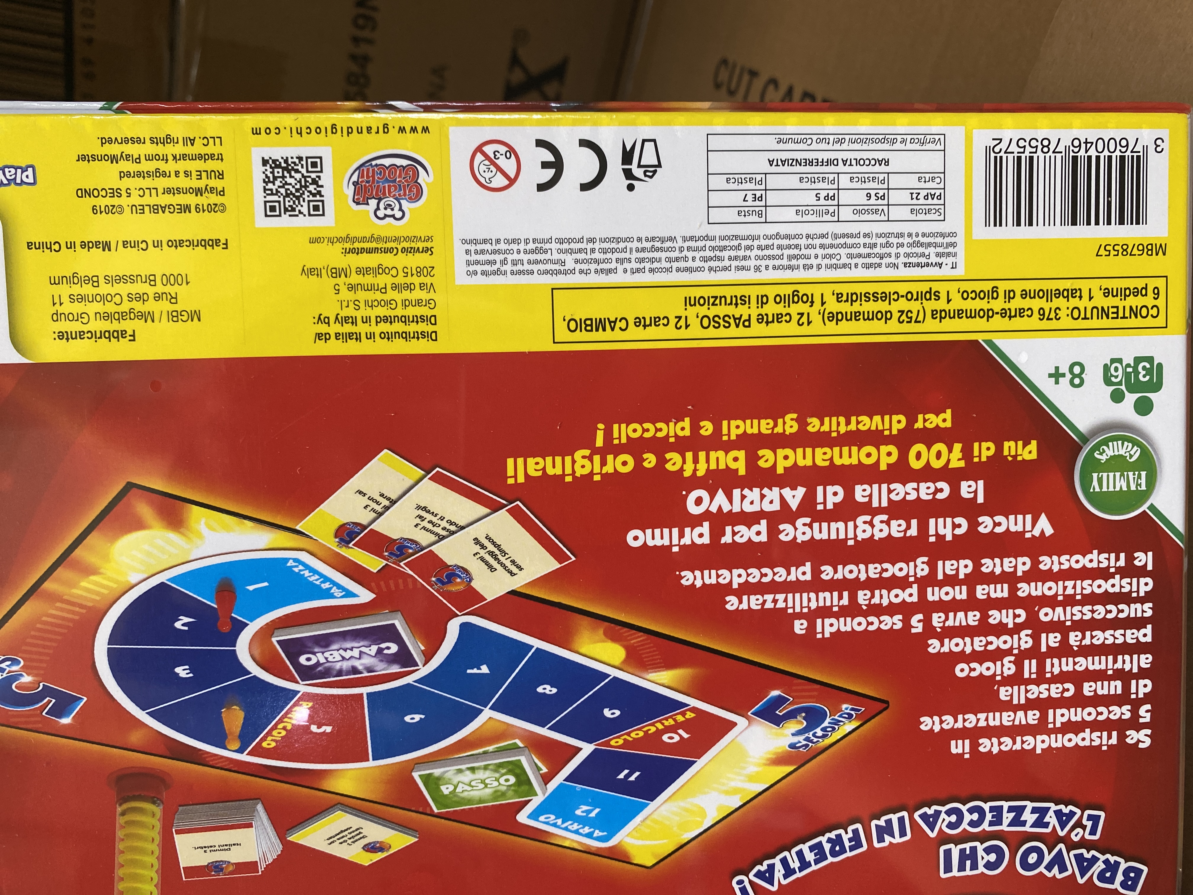 Megableu - 5 Secondi senza tabù - Gioco di società per adulti - Domande e r