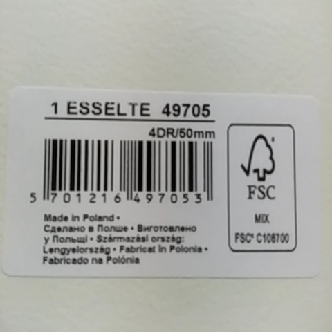 Raccoglitori Prestige Esselte - 4 Anelli A D Da 50 Mm - A4 Maxi - Blu - 390553050 - 8004157553053