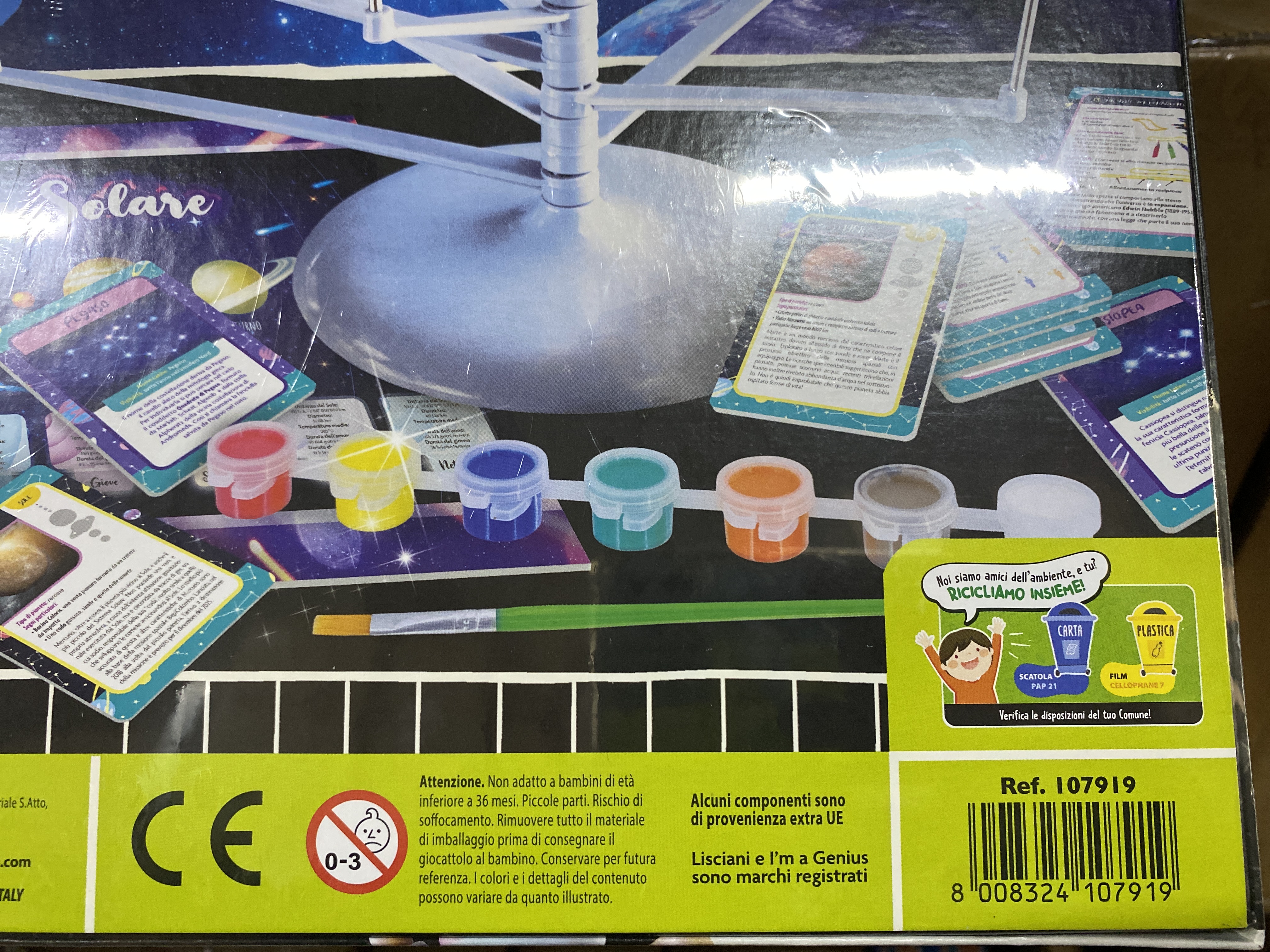 LISCIANI - I'm A Genius - Pianeti e Stelle - Quiz educativo per bambini dai 5 anni - Scoperta dell'Astronomia - Percorsi di gioco - 3 Livelli di difficoltà - Made in Italy
